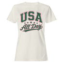 USA All Day Vintage Retro Stars Women's T-shirt