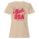 Eagle Patriotic Design Women's T-shirt Made in the USA