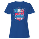 USA Party Mode On Patriotic Women's T-shirt