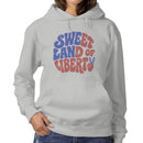 Sweet Land of Liberty Retro Peace Sign Hoodie