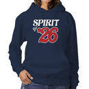 Spirit of '26 Women's Hoodie - Retro Typography