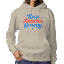 Women's Hoodie - Keep America Groovy Retro Patriotic