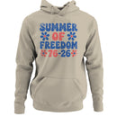 Summer of Freedom Women's Hoodie - Retro Flowers