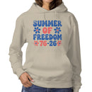 Summer of Freedom Women's Hoodie - Retro Flowers