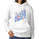 Land of the Free Retro Flowers Women's Hoodie