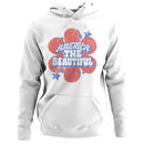 America The Beautiful Retro Flower Stars Hoodie