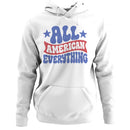 Women's Hoodie - All American Everything Retro Typography