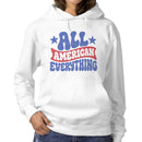 Women's Hoodie - All American Everything Retro Typography