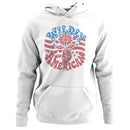 Wildly American Retro Flower Art Women's Hoodie
