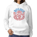 Wildly American Retro Flower Art Women's Hoodie