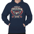 Born of Freedom 1776 Patriotic Eagle Men's Hoodie
