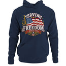 Serving Freedom Since 1776 American Flag Hoodie