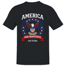 America The Beautiful Eagle Emblem Men's T-shirt