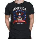America The Beautiful Eagle Emblem Men's T-shirt