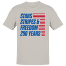 Stars Stripes & Freedom 250 Years Men's T-shirt