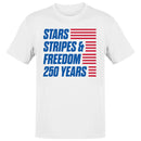 Stars Stripes & Freedom 250 Years Men's T-shirt