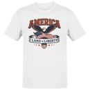 America Land of Liberty Bald Eagle Men's T-shirt