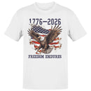 1776-2026 Freedom Endures Eagle USA Men's T-shirt