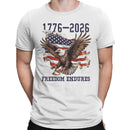 1776-2026 Freedom Endures Eagle USA Men's T-shirt