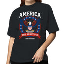 America The Beautiful Eagle Emblem Women's T-shirt