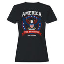 America The Beautiful Eagle Emblem Women's T-shirt