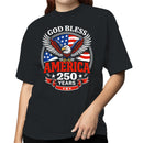 God Bless America Eagle Patriotic Women's T-shirt