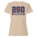 250 Freedom Stars Patriotic Women's T-shirt