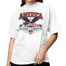 America Land of Liberty Bald Eagle Women's T-shirt