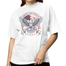 Liberty and Justice Eagle Emblem Women's T-shirt