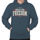 Men's Hoodie - Built For Freedom Vintage Stars