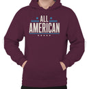 All American Patriotic Vintage Stars Men's Hoodie