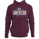 All American Patriotic Vintage Stars Men's Hoodie