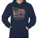 Men's Hoodie - Liberty and Justice Since 1776