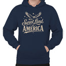 Patriotic Eagle Men's Hoodie - Sweet Land of America