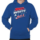 Men's Hoodie - Red White & Lit Patriotic Stars