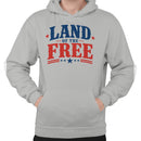 Men's Hoodie - Land of the Free Patriotic Quote