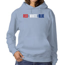 Women's Hoodie - Red White Blue Because of the Brave
