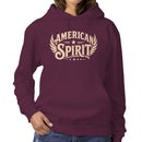 American Spirit Women's Hoodie with Vintage Wings Emblem