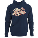 Women's Hoodie - Keep It American Retro Typography