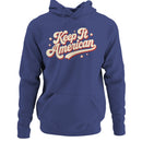 Women's Hoodie - Keep It American Retro Typography