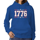1776 Distressed Patriotic Stars Women's Hoodie