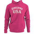 Women's Hoodie - Homegrown USA Patriotic Pride