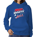 Red White & Lit Patriotic Stars Women's Hoodie