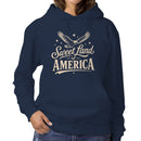 Women's Hoodie - Sweet Land of America Eagle