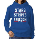 Women's Hoodie - Stars Stripes Freedom Quote