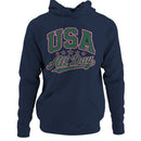 USA All Day Vintage Retro Stars Hoodie