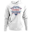 Patriotic Butterfly Women's Hoodie - Faith Family Freedom