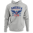 America 1776 Eagle Patriotic Women's Hoodie
