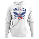 America 1776 Eagle Patriotic Women's Hoodie