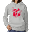 Eagle Patriotic Design Women's Hoodie - Made in the USA